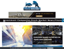 Tablet Screenshot of preciseinvestors.com